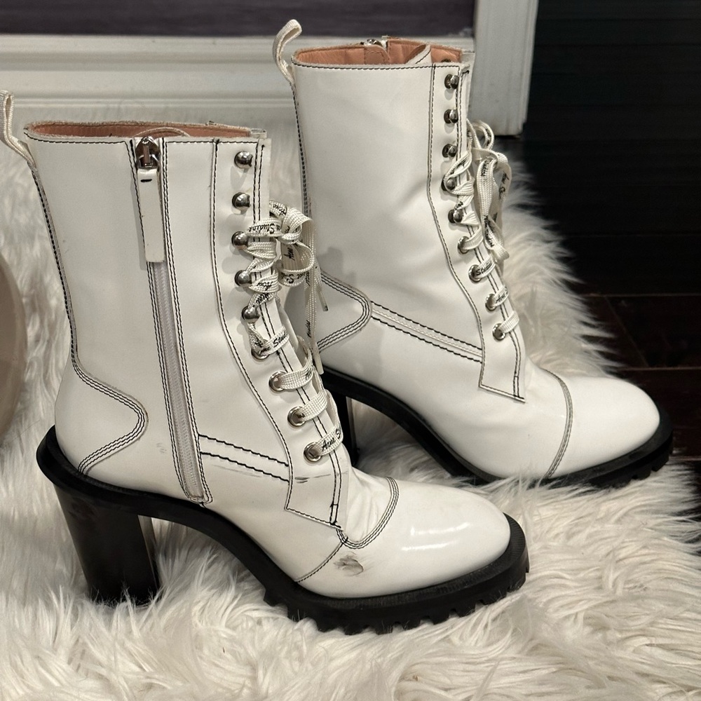 Acne Studios Leather Lace Up Boots